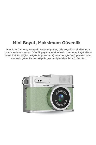 Torima CMR35 Yeşil Dijital Mini Cep Boy Anahtarlık 1080P Video Fotoğraf Makinesi Kamera