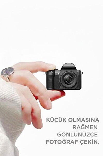 Torima CMR42 Siyah 128 GB Destekli 2K Video Mini Kamera Dijital Fotoğraf Makinesi