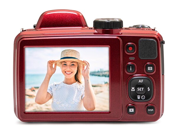 Kodak Pixpro Astro Zoom AZ425/42X Yakınlaştırma Kırmızı Dijital Fotoğraf Makinesi