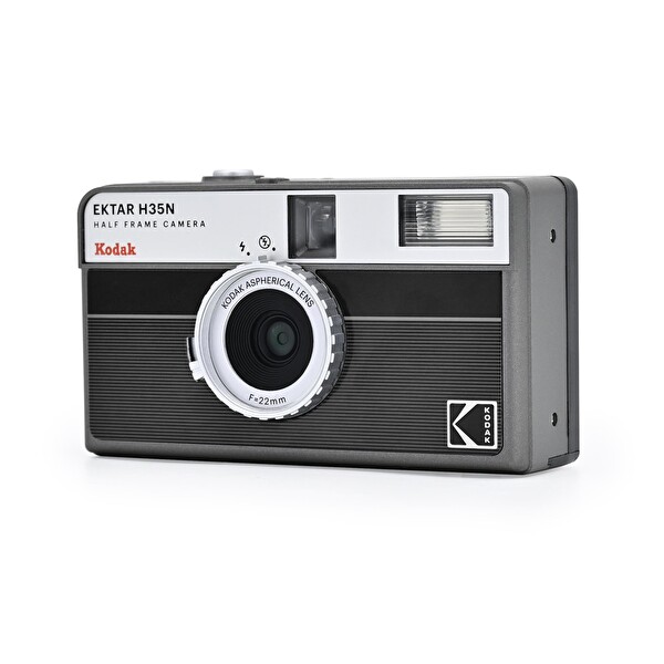 Kodak Ektar H35N 35mm Filmli Fotoğraf Makinesi-Çizgili Siyah