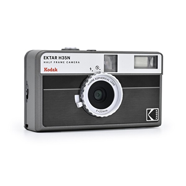Kodak Ektar H35N 35mm Filmli Fotoğraf Makinesi-Çizgili Siyah