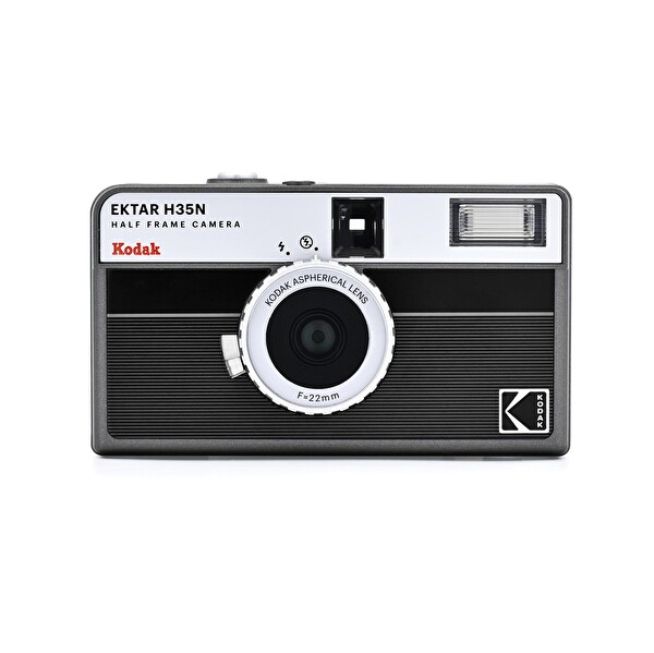 Kodak Ektar H35N 35mm Filmli Fotoğraf Makinesi-Çizgili Siyah