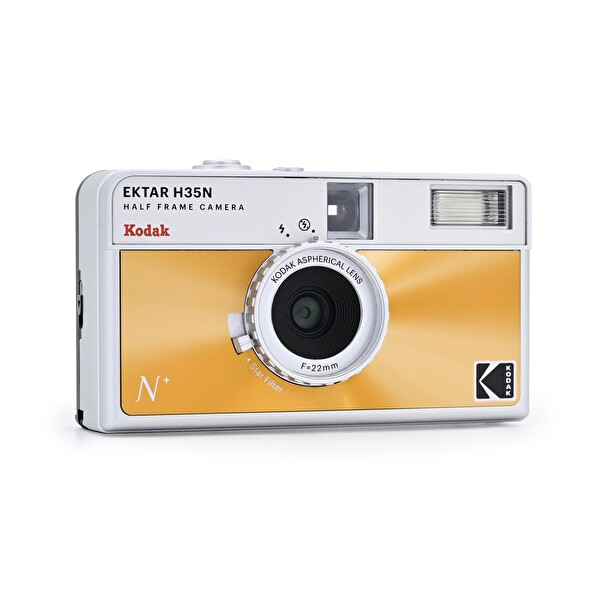 Kodak Ektar H35N 35mm Filmli Fotoğraf Makinesi Premium Paket-Sırlı Turuncu