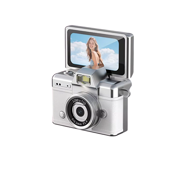 Çeşithane LK-027 Mini Kamera Retro Tasarım Taşınabilir Fotoğraf Makinesi Görünümlü