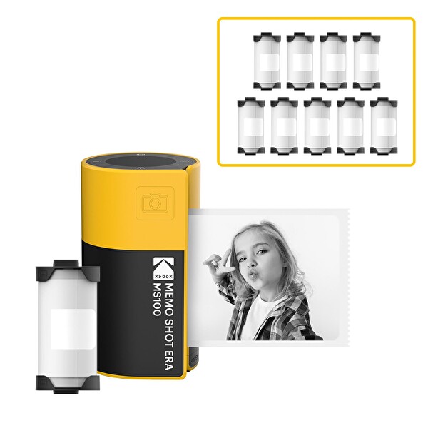 Kodak Memo Shot Era Filmli Fotoğraf Makinesi ve Etiket Paketi