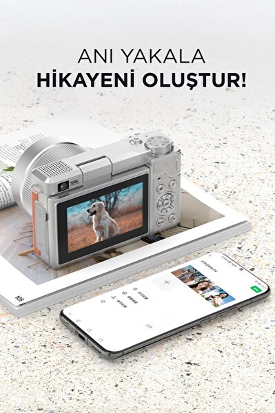 Torima CMR45 Dijital Kamera 5K Selfie Fotoğraf Video Vlog Kamerası Beyaz