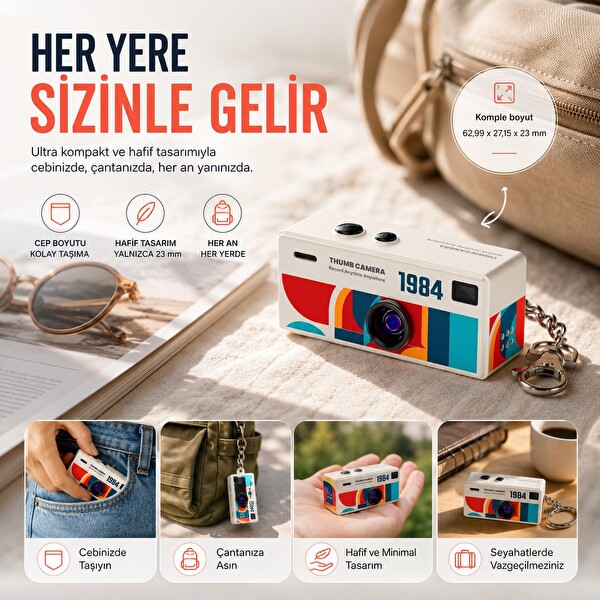 SMATE G8 Mini Kamera Beyaz