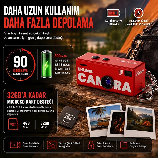 SMATE G8 Mini Kamera Beyaz