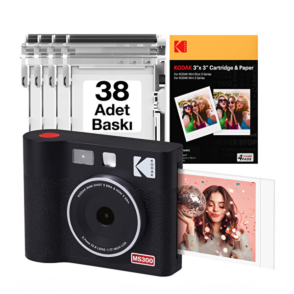 Kodak Mini Shot 3 Era Filmli Fotoğraf Makinesi - 30'lu Baskı Seti