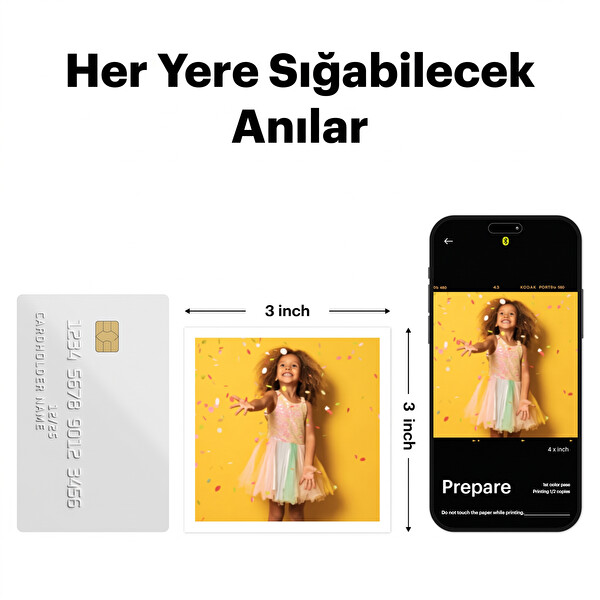 Kodak Mini Shot 3 ERA Filmli Fotoğraf Makinesi - 30'lu Baskı Seti