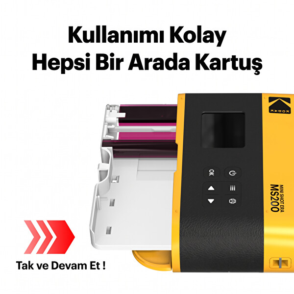 Kodak Mini Shot 2 ERA Filmli Fotoğraf Makinesi - 30'lu Baskı Seti - Fotoğraf Albümü - Kırmızı