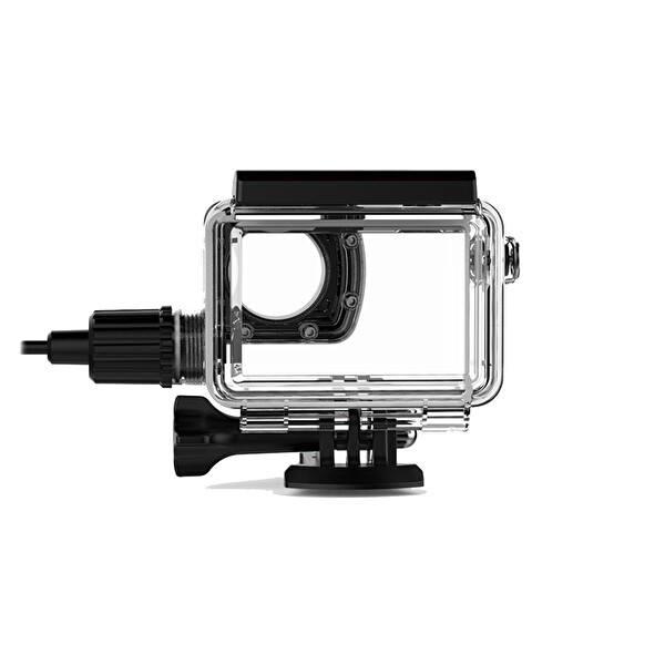 Sjcam SJ8 Uyumlu Motosiklet Şarjı Ve Su Geçirmez Housing Kılıf