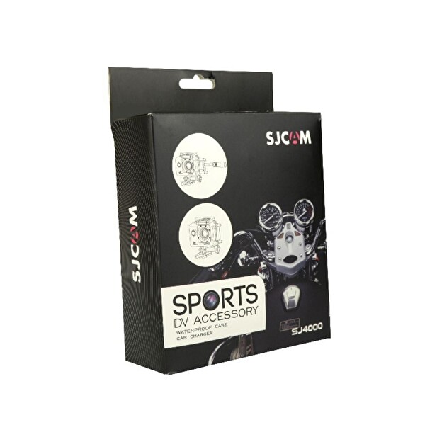 Sjcam SJ4000 Uyumlu Motosiklet Şarjı Ve Su Geçirmez Housing Kılıf