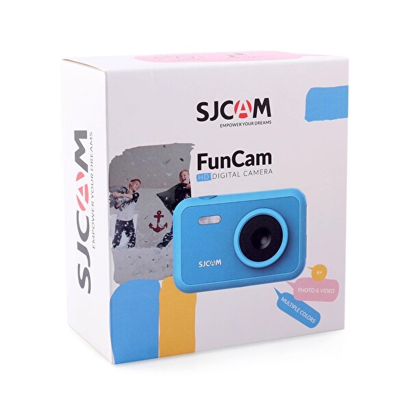 Sjcam FunCam Çocuklar İçin Aslan Desenli Mavi Fotoğraf Makinesi Ve Kamera