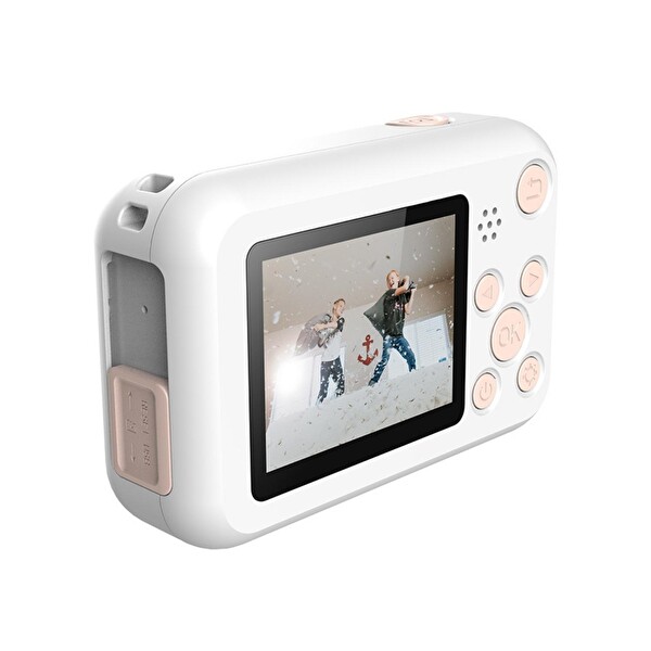 Sjcam FunCam Çocuklar İçin Bulut Desenli Beyaz Fotoğraf Makinesi Ve Kamera
