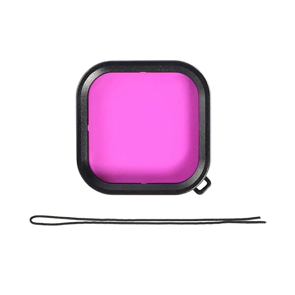 KingMa GoPro Hero 8 Uyumlu Mor Su Altı Dalış Filtresi