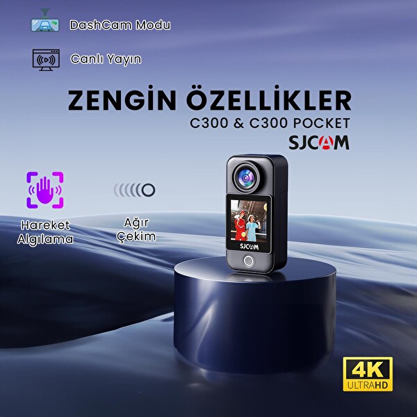 Sjcam C300 4K Wi-Fi Siyah Aksiyon Kamera
