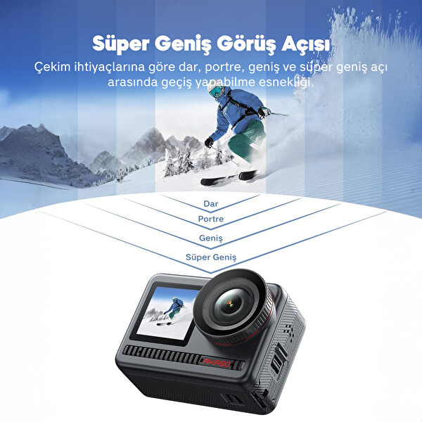 Akaso Brave 8 8K Aksiyon Kamera ve Aksesuar Seti (Akaso Türkiye Garantili)