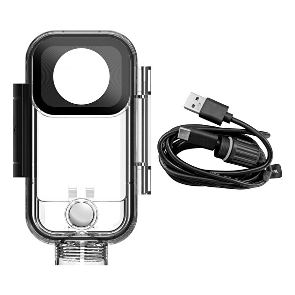 Sjcam C300 Uyumlu Motosiklet Şarjı ve Su Geçirmez Housing Kılıf