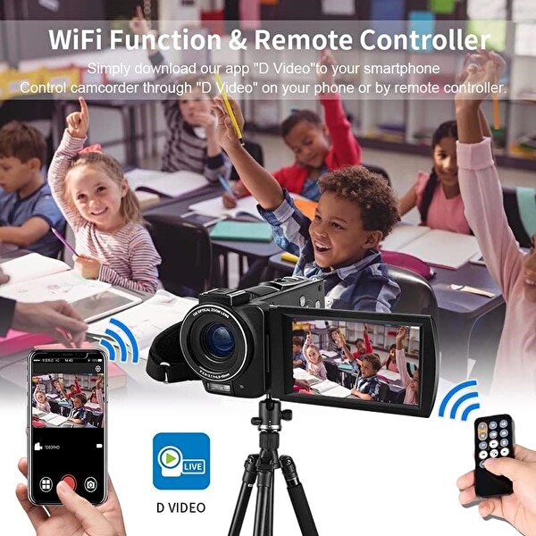 Ordro AX65 FHD 60 FPS 4K Canlı Yayın Video Kamera