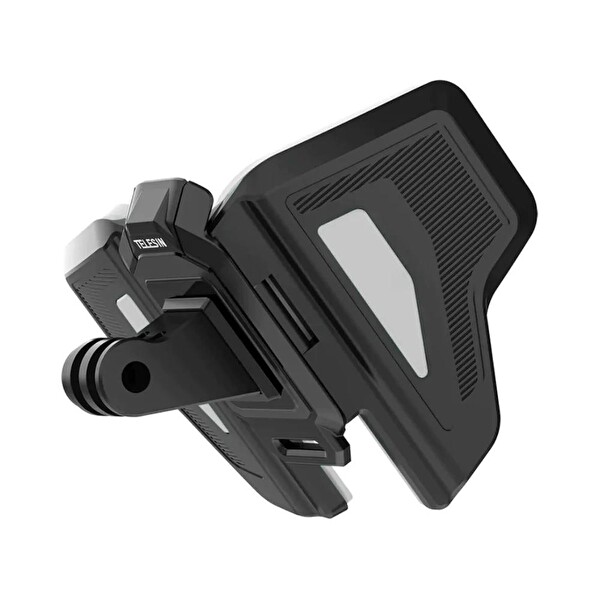 Telesin GoPro Motor Kask Çene Bağlantı Aparatı Gümüş Gri (GoPro Hero12-Hero11-Hero10/9/8/Max 360/Osmo Action)