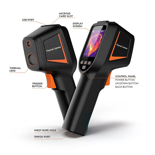 Amcrest TPC-HT2201-TB3 Termal Görüntüleme Kamerası (256 x 192 Çözünürlük)