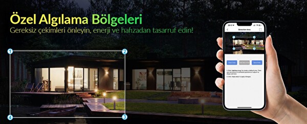Juo 850WS Güneş Enerjili Fotokapan 48 MP Full HD WiFi Hareket Sensörlü Gece Görüşlü IP66 Su Geçirmez
