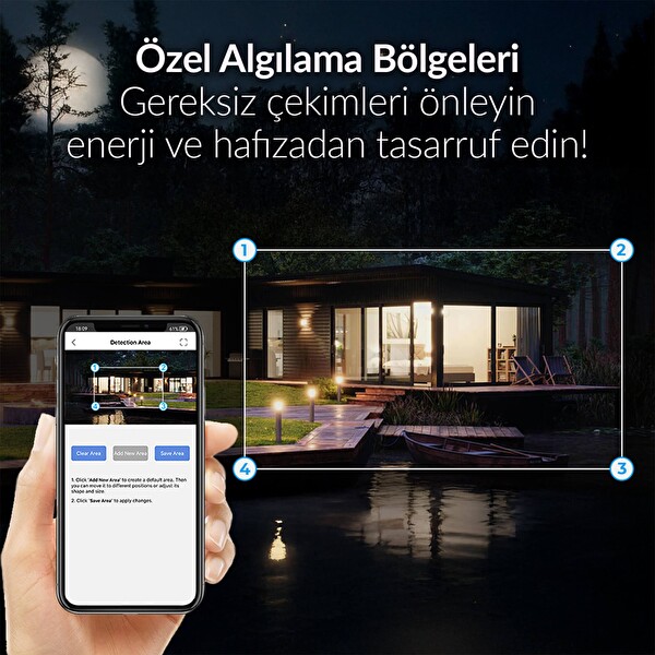 Juo 850WS Güneş Enerjili Fotokapan 48 MP Full HD WiFi Hareket Sensörlü Gece Görüşlü IP66 Su Geçirmez