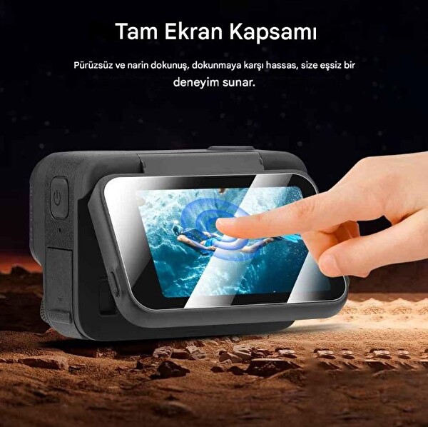 Insta360 Ace Pro/Ace Pro 2 Aksiyon Kamera Uyumlu Ekran koruyucu Nano Jelatin Seti