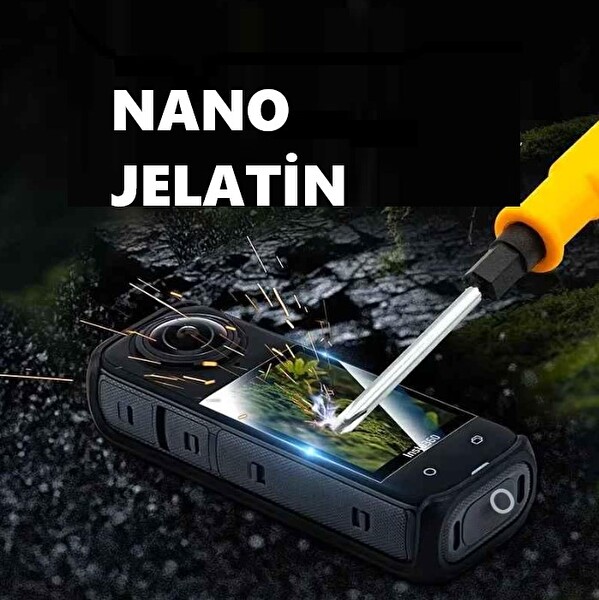 Insta360 X4 Aksiyon Kamera Uyumlu Şeffaf Ekran Koruyucu Nano Jelatin - 4 Adet