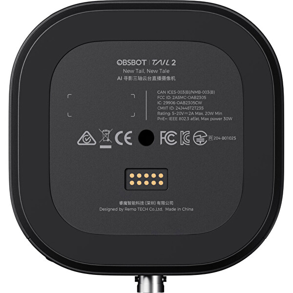 Obsbot Tail 2 AI Destekli PTZR 4K Canlı Prodüksiyon Kamerası