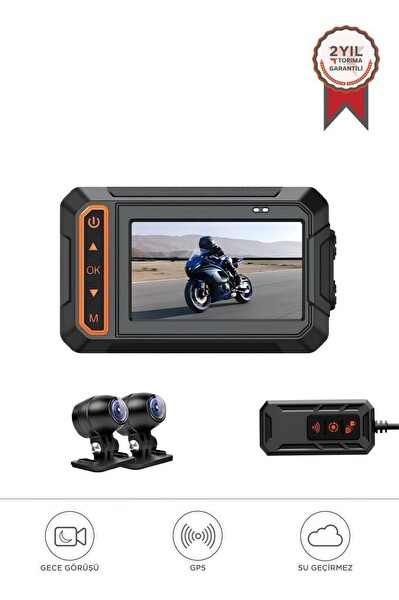 Torima M5F Ultra HD WiFi Panaromik Aksiyon Kamerası Motosiklet Gözetleme Kamerası