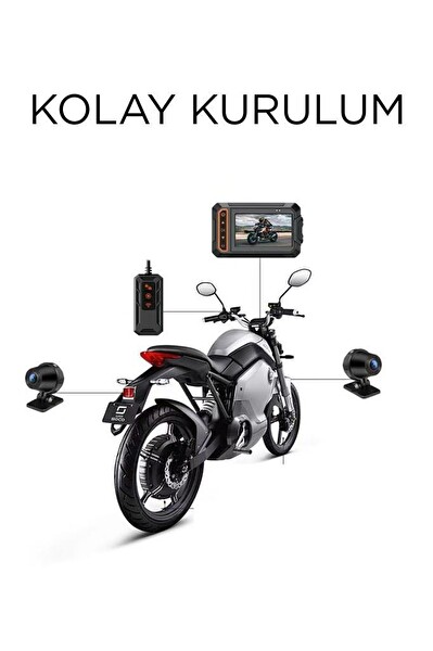 Torima M5F Ultra HD WiFi Panaromik Aksiyon Kamerası Motosiklet Gözetleme Kamerası