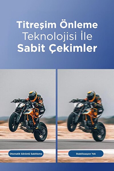 Torima M5F Ultra HD WiFi Panaromik Aksiyon Kamerası Motosiklet Gözetleme Kamerası