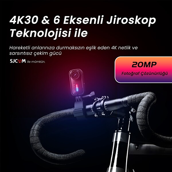 Sjcam C110+ Plus Siyah Mini Aksiyon Kamerası