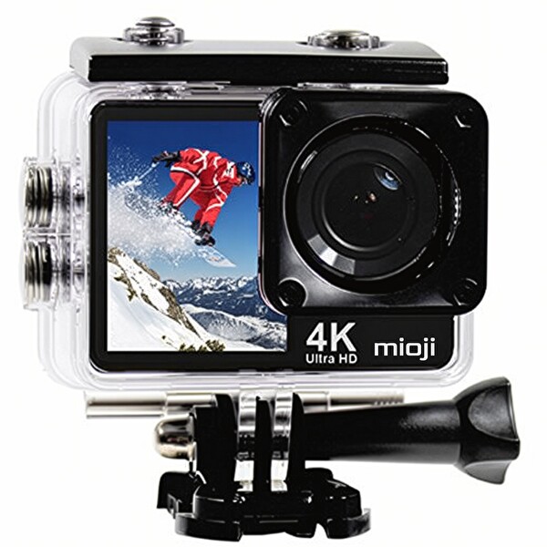 Mioji Action 12X 4K 60FPS 20 MP Çift Ekran WiFi 170 Derece Aksiyon Kamerası