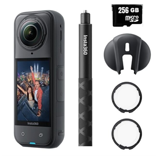 Insta360 X5 Premium Lens Koruyuculu Aksiyon Kamera Kit