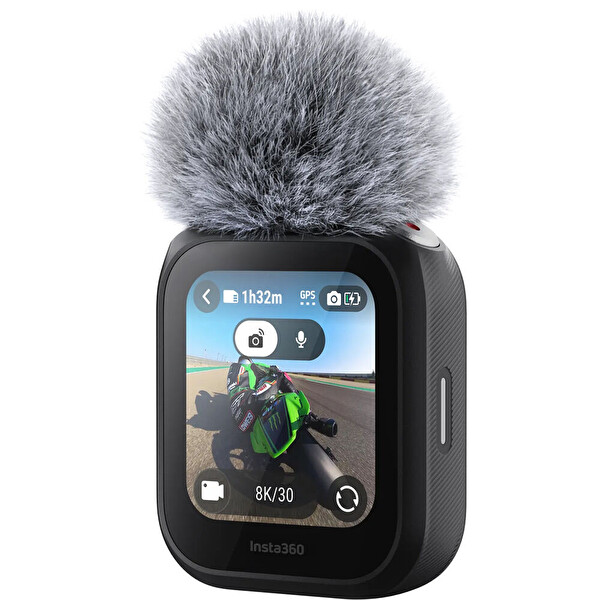 Insta360 X5 - Ace Pro 2 Uyumlu GPS Ön İzlemeli Dahili Mikrofonlu Uzaktan Kumanda