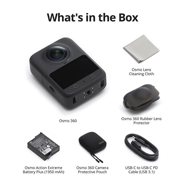 DJI Osmo 360 Adventure Combo Aksiyon Kamerası