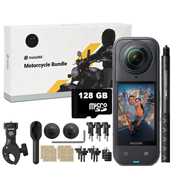 Insta360 X5 Motorcycle Bundle - 128 GB