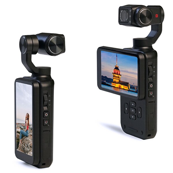 Mioji Mio Pocket 3 5K 30FPS 48MP 3 Eksenli Gimbal Kamera