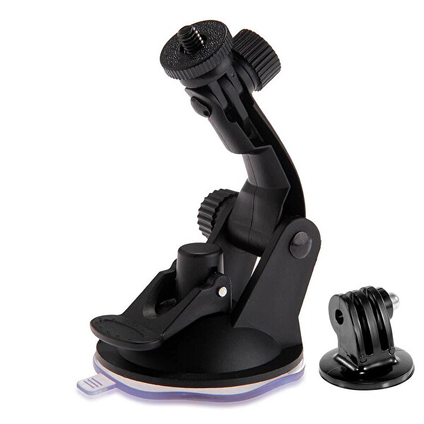 Fimtech Tüm Aksiyon Kameralara Uyumlu Vantuz Vakumlu Bağlantı Aparatı - Tripod Adaptörü