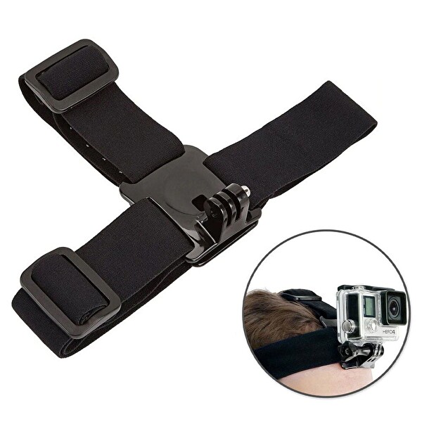 Fimtech Tüm Aksiyon Kameralara Uyumlu Kafa Bandı Head Strap Kamera Aksesuarı