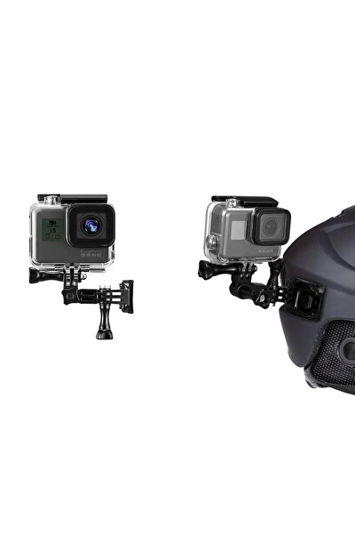 Fimtech Tüm Aksiyon Kameraları ile Uyumlu Kask Bağlantı Seti