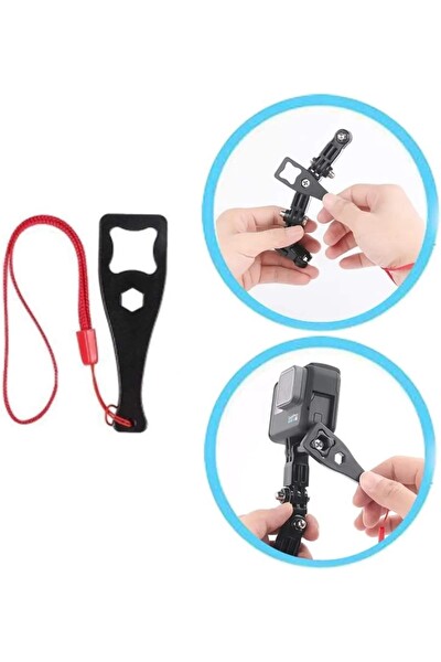 Fimtech Tüm Aksiyon Kameraları ile Uyumlu Kask Bağlantı Seti