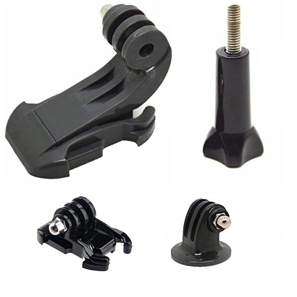 Fimtech Tüm Gopro Hero-Sjcam-Eken-Xiaomi Yi-AEE Aksiyon Kameralara Uyumlu Evrensel Aksesuar Seti 8 parça