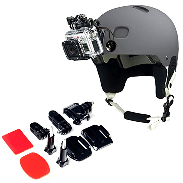 Fimtech Tüm Gopro Hero-Sjcam-Eken-Xiaomi Yi-AEE Aksiyon Kameralara Uyumlu Evrensel Aksesuar Seti 8 parça