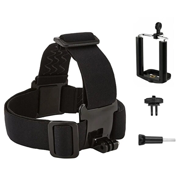 Fimtech Cep Telefonu Uyumlu Kafa Bandı Vlog Video Çekim Seti Phone Holder Head Strap