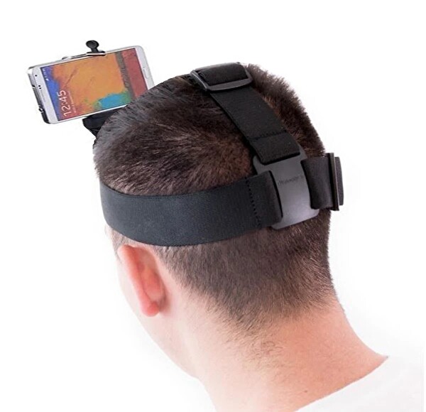 Fimtech Cep Telefonu Uyumlu Kafa Bandı Vlog Video Çekim Seti Phone Holder Head Strap