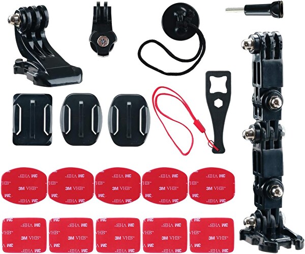 Fimtech Tüm Aksiyon Kameralar İle Uyumlu Kask Bağlantı Seti